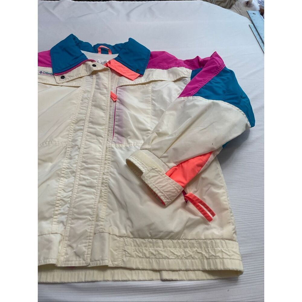 Columbia Radial Sleeve Vintage Colorblock Jacket Women’s Size Large - Picture 2 of 11